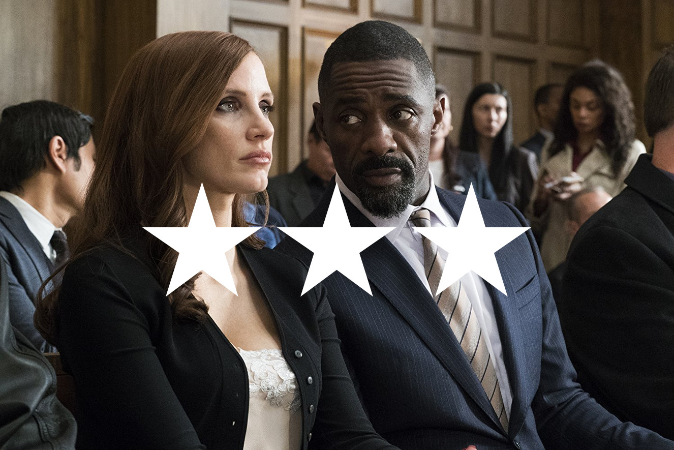 Chastain works well in the courtroom